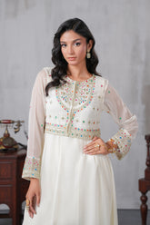 2 Piece Chiffon Frock (FR1073)